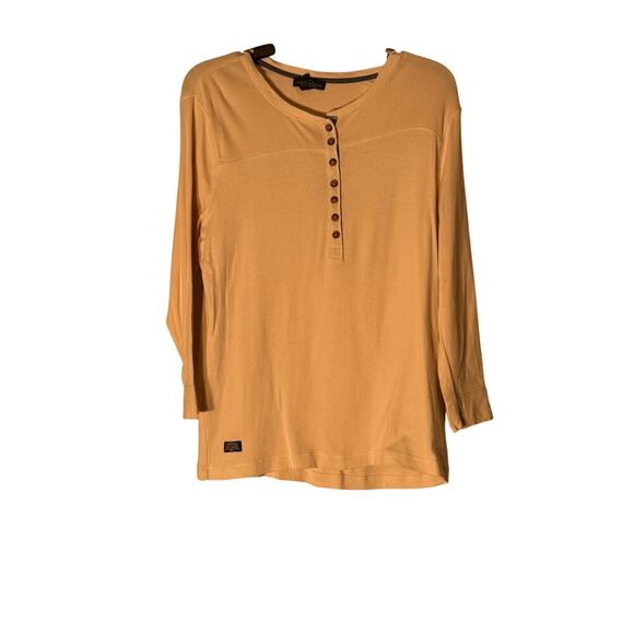 Lauren Jeans Co. Tops - LRL Lauren Jeans Women's Size XL Cream Henley Shirt